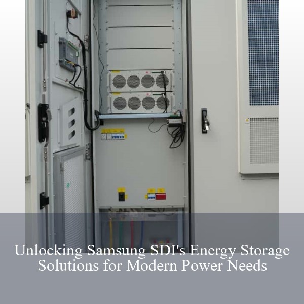Unlocking Samsung SDI's Energy Storage Solutions for Modern Power Needs